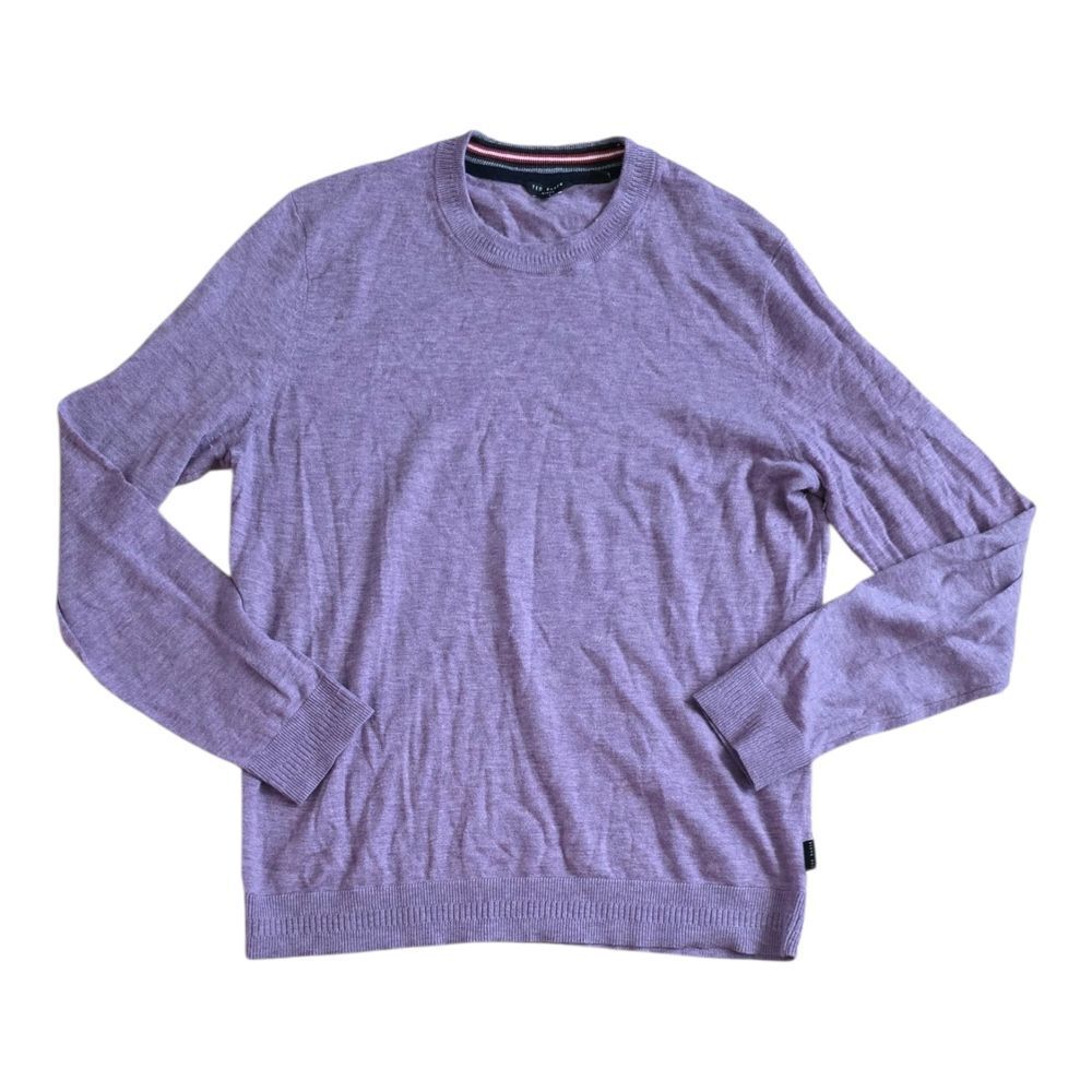 Ted Baker Lavender Crewneck Lightweight Sweater XL